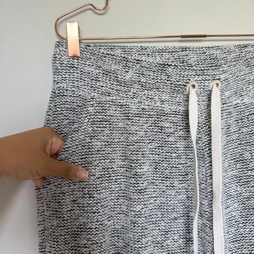 Aerie OFFLINE Womens Snowday Jogger Pants XL Black Knit Drawstring Lounge Cozy - Picture 7 of 10